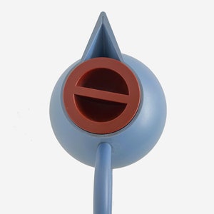 Alessi "Euclid" Thermos Flask by Michael Graves 90's. Memphis design Blue and Burgundy.  Alessi Euclid Thermoskanne von Michael Graves 90er