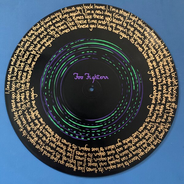 Foo Fighters Lyrics Etsy