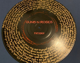 Patience Lyrics Etsy