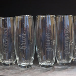 wedding champagne flutes- etched