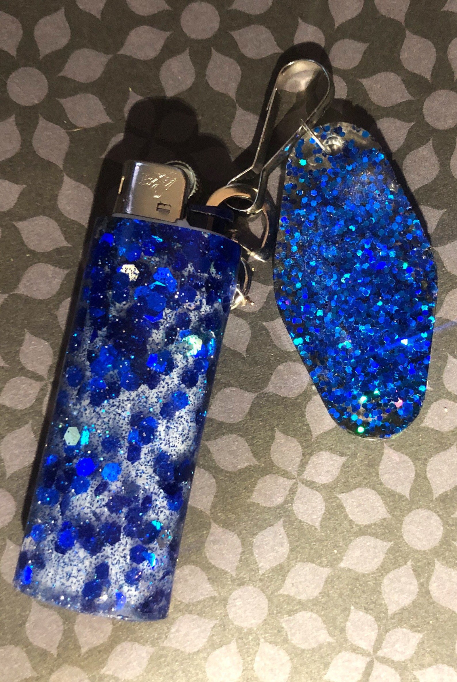 Lighter holder and keychain can be customized with name or Etsy