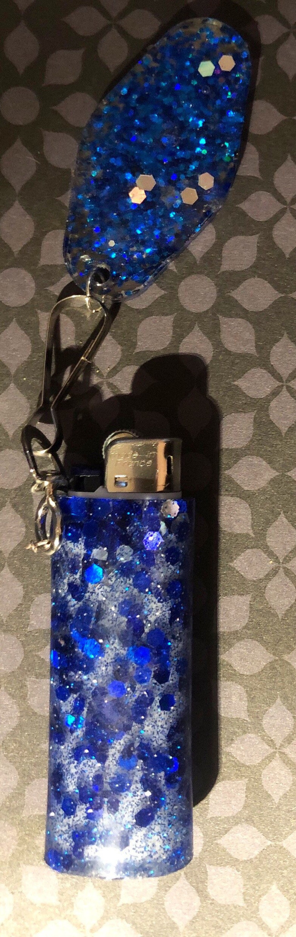 Lighter holder and keychain can be customized with name or Etsy