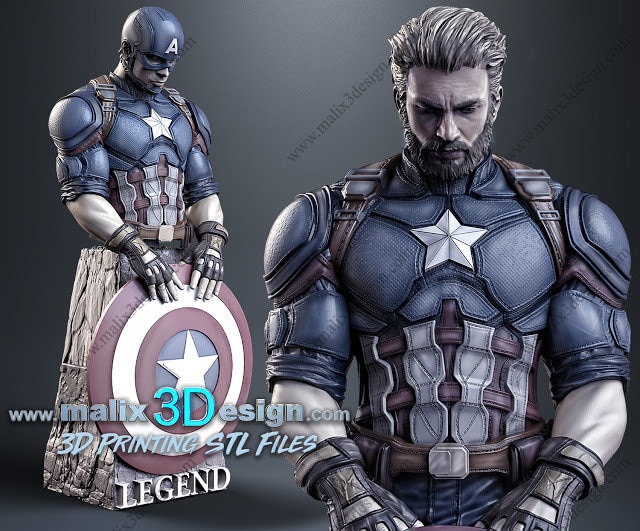 3DLightFX Marvel Captain America Wall Light - Battery Powered 3D Deco Light