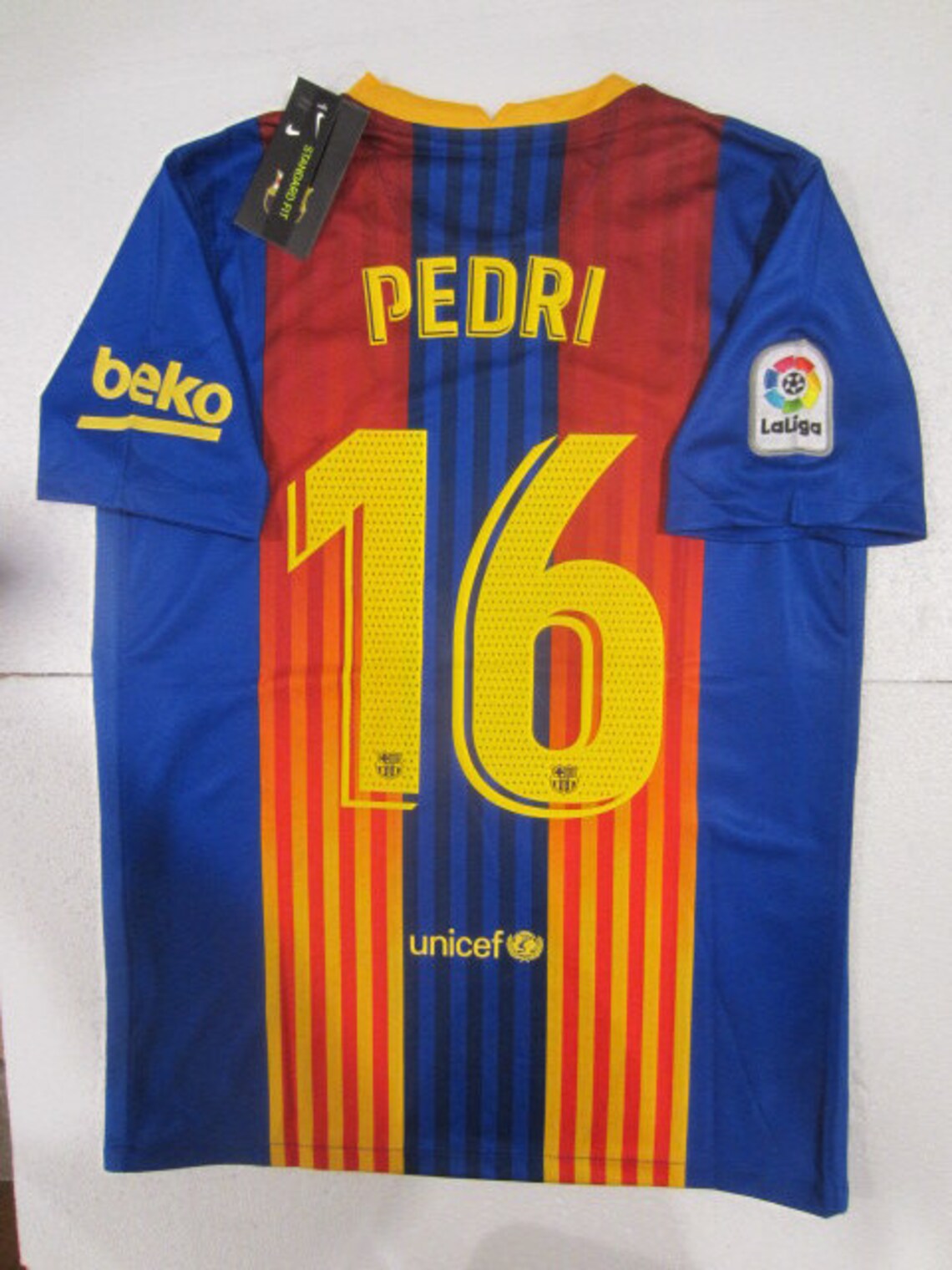 Pedri Spain Nike FC Barcelona 16 La Liga El Clasico 4th | Etsy