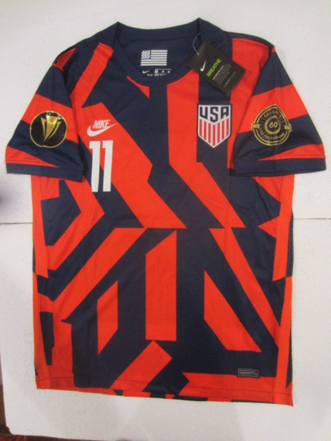 Daryl Dike 11 Nike USMNT USA Gold Cup Stadium Red and Blue Etsy