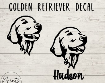 I Love My Golden Retriever Dog Name Custom Decal Choose Color V and T Gifts I Love My Golden Retriever Dog Name Custom Decal Choose Color V and T Gifts