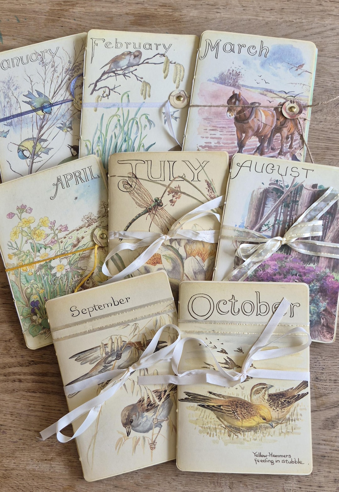 Edith Holden Inspired Journal, Edwardian Lady Diary, Monthly Notebook ...