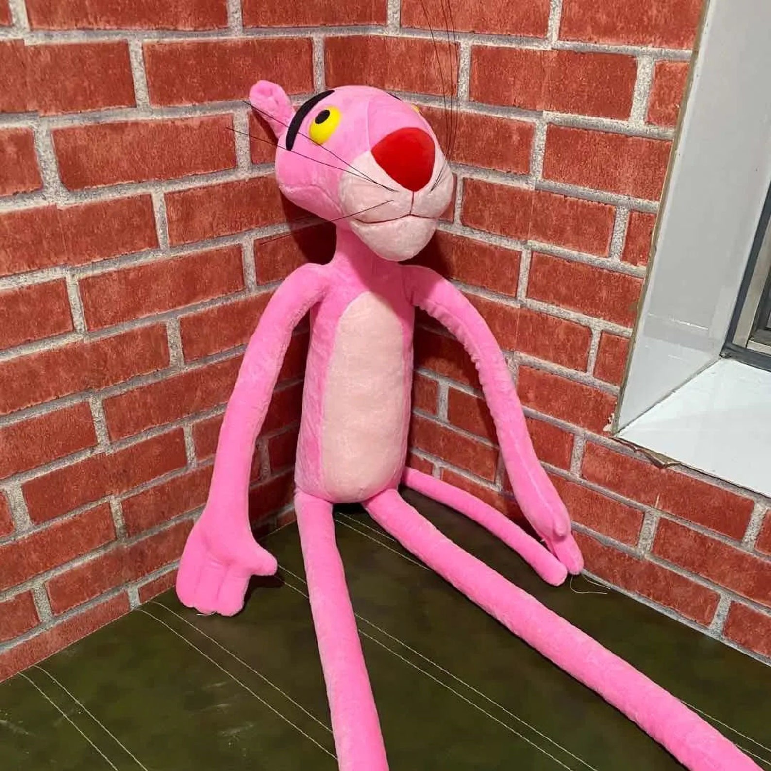 Cartoon Pink Panther Plush Toys Giant Animals Plush Long Etsy