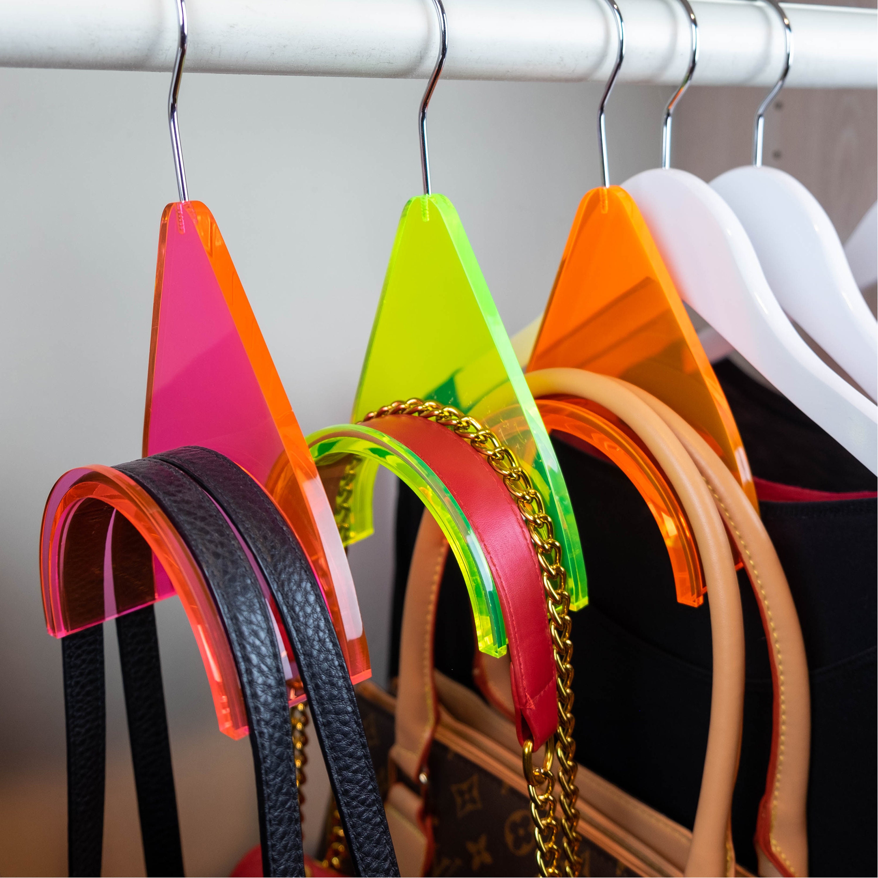Acrylic handbag hangers new arrivals