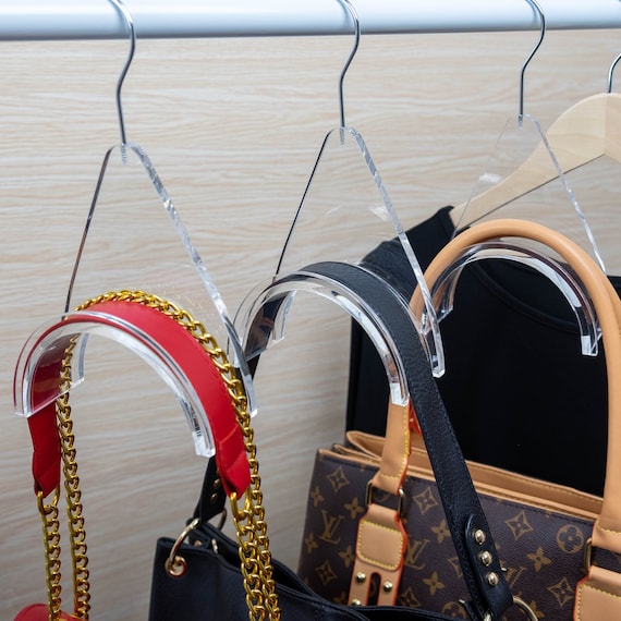 New Luxury Handbag Hangers, Acrylic Purse Hook for Bags, Organize and Eliminate Creases While Preserving Bag Shape