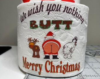 christmas toilet paper digital download we wish you nothing butt merry christmas digital download 300dpi