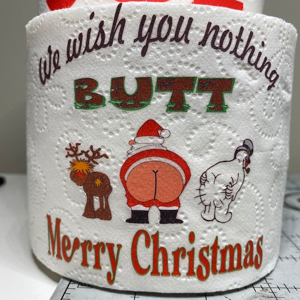 christmas toilet paper digital download we wish you nothing butt merry christmas digital download 300dpi