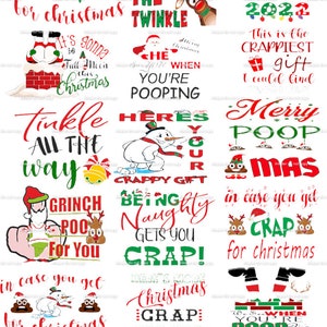 christmas toilet paper 19 png digital downloads for sublimation ,dtf ,printing funny toilet paper