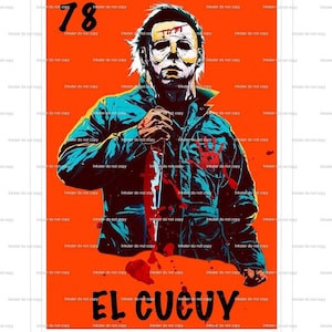 el cucuy digital download transparent png dtf dtg sublimatiomn 300 dpi high res