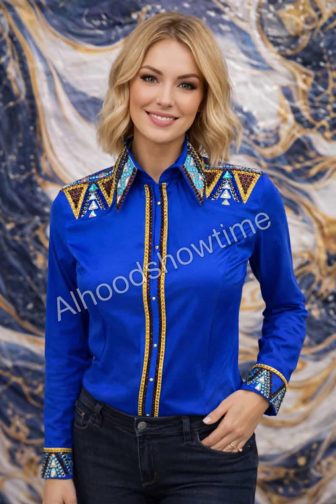 Custom Horse Show Competition Riding Shirt – Equestrian Apparel Women's ...