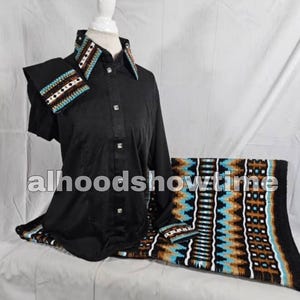 Custom Rodeo Queen Show Shirt & Pad Set: Western Showmanship Attire