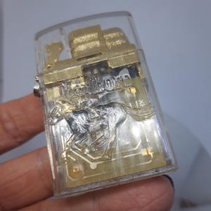vintage transparent Marlboro lighter