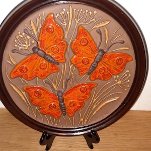 Fine ceramic wall plaque/relief from Gabriel Studio,  Sweden.