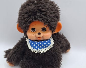 Vtg supersłodka małpka Monchichi ze śpiącymi oczami Toho Japan