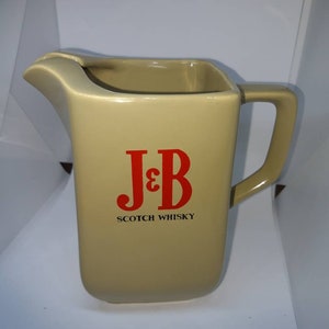 J&B Scotch Whisky jarra de cerámica en excelente estado Vintage