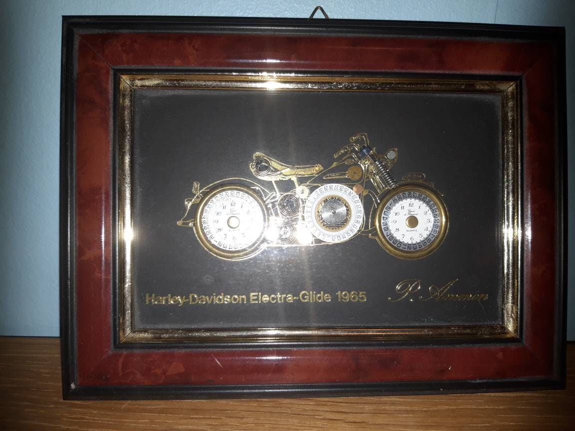 P. Ammon art object HarleyDavidson ElectraGlide Etsy