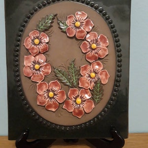 Jie Gantofta  Fine ceramic wall plaque/relief, design by Aimo Nietosvuori