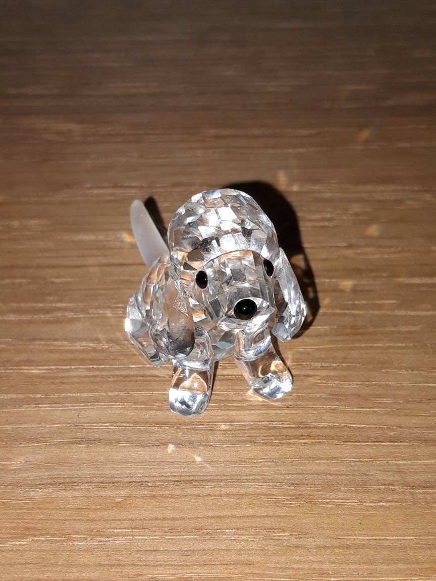 Swarovski miniature cute dog Etsy
