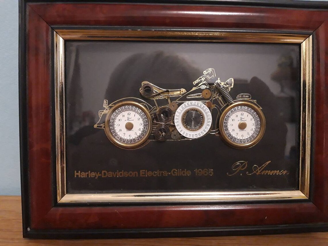 P. Ammon art object HarleyDavidson ElectraGlide Etsy