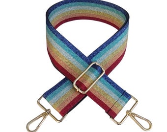 crossbody bolsa with rainbow strap