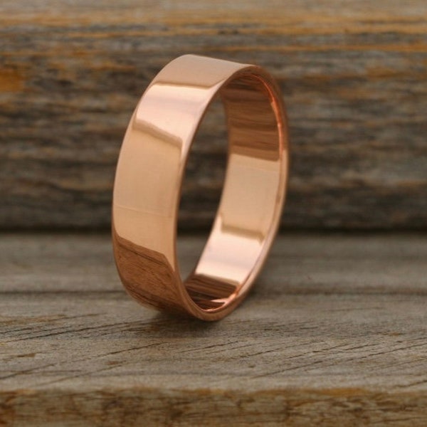 Copper Wedding Band Etsy