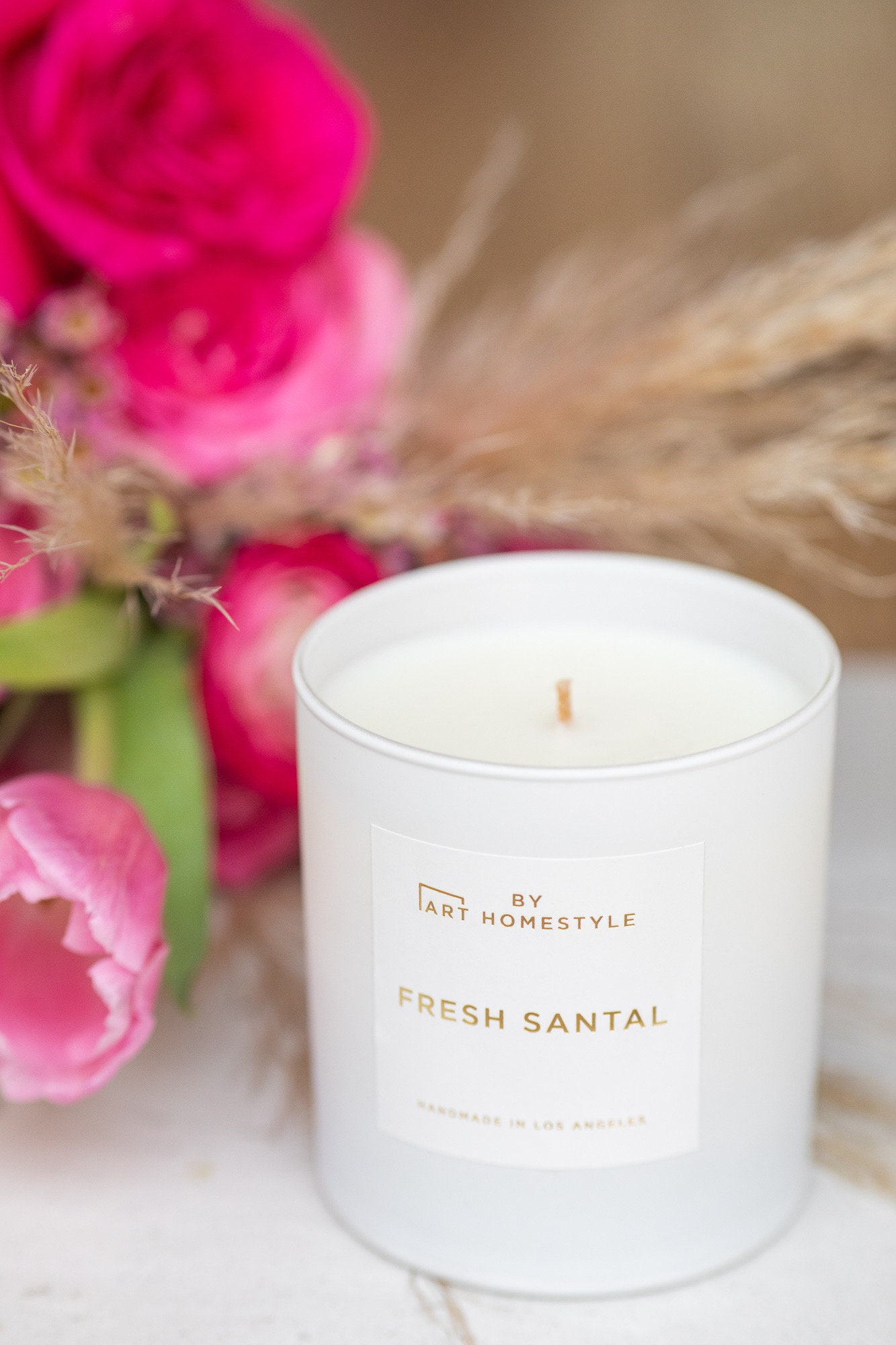 Fresh Santal Candle Etsy
