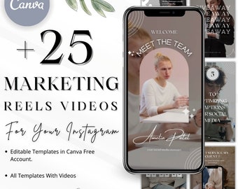 Instagram Reels Templates: Editable Social Media Marketing (PDF)