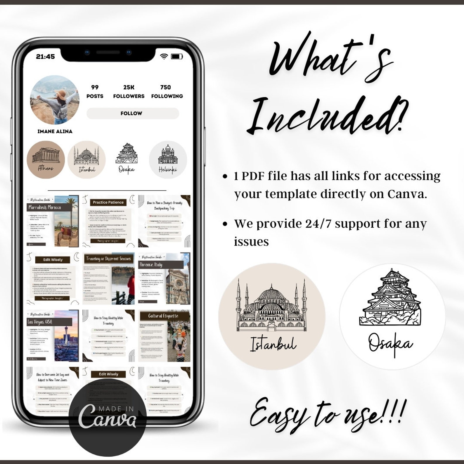 Plantillas de Canva para infografías de viajes / Publicaciones ...