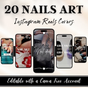 Nail Tech Reels Video Templates, Editable Instagram Template for Nail Technician, Nail Artist Social Media Marketing Content