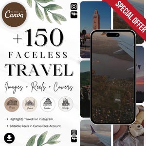 Video di video senza volto Storie e momenti salienti di viaggio Copertina per Instagram, vibrazioni di viaggio di marketing senza volto, video di viaggio senza volto