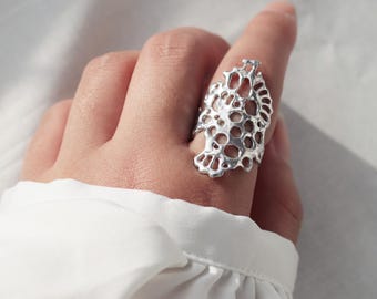 Statementring, Silverring, Justerbar ring