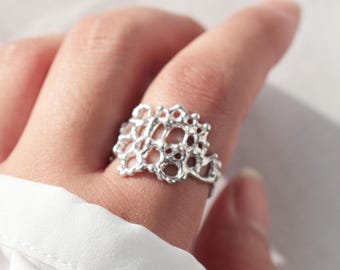 Statementring, Silverring, Justerbar ring