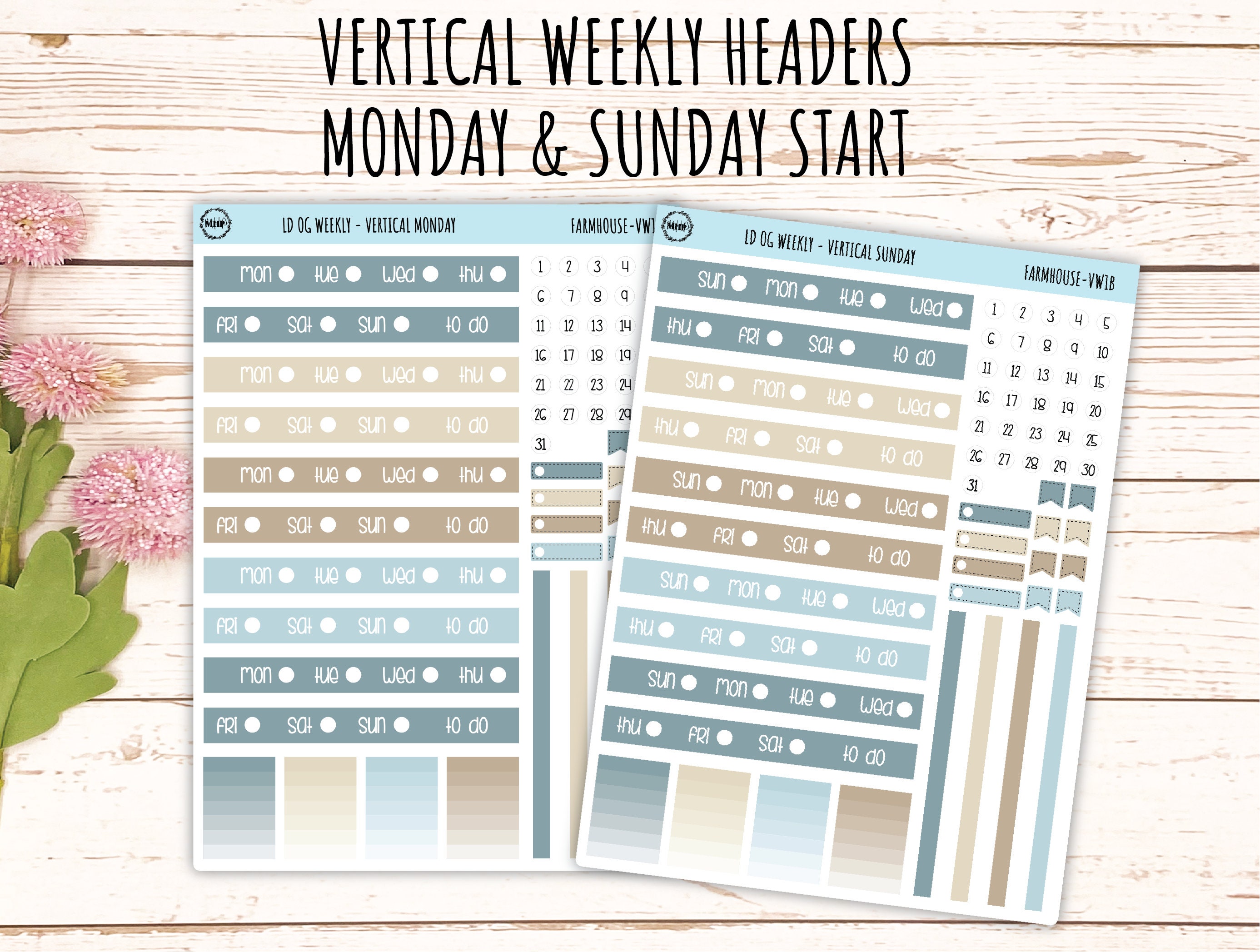 Printable Sticker for Laurel Denise ORIGINAL Planners. "farmhouse ...