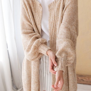 Ladies long wool cardigans deals