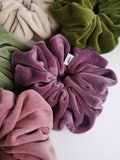 Large Cotton Velvet Scrunchie: Handmade Soft Hair Tie product logo