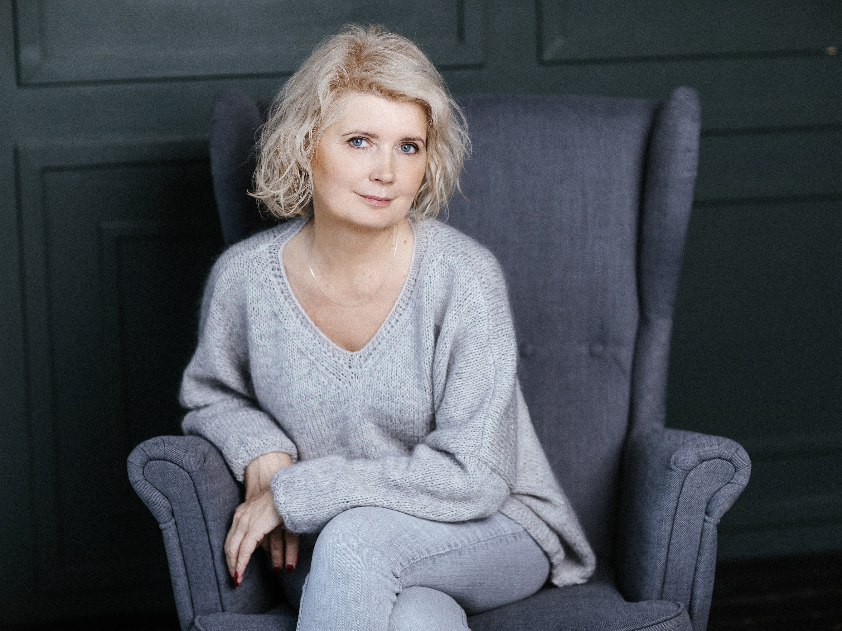 Women's Merino Wool Pullover Sweater With Mohair and Silk, Oversize ...