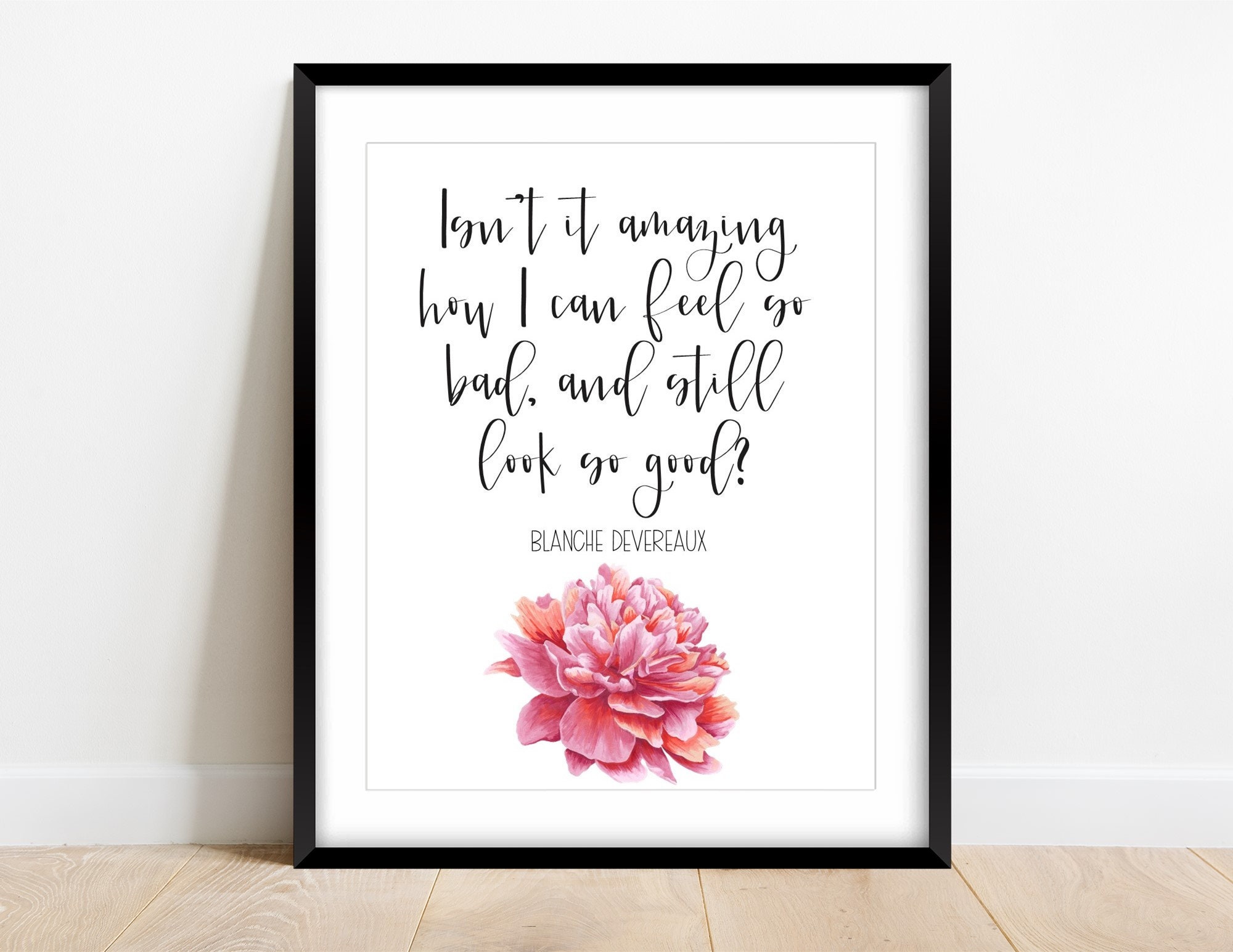Blanche Quotes From Golden Girls Set of 4 Prints With Etsy