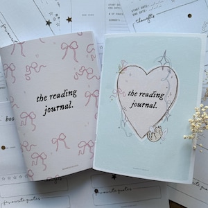 diari di lettura tascabili coquette a5 / pianificatore di lettura, diario tbr, diario di lettura, book tracker, regalo per lettori, club del libro, bookish booktok