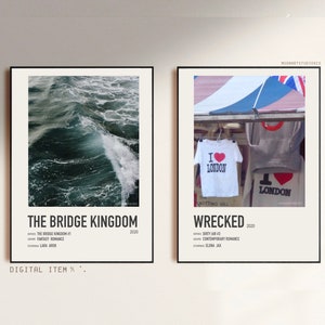 carteles inspirados en libros estéticos (2) *Artículo DIGITAL* [carteles de libros, minimalistas, libros de TikTok, regalo para lectores de libros, amantes de los libros románticos]