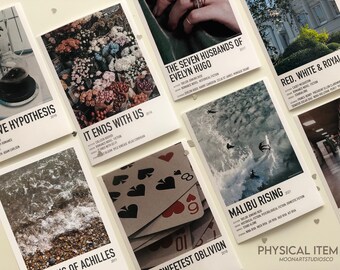 aesthetic book posters (1) *physical item* [book polaroid, minimalist book poster, tiktok books, book reader gift, romance books book lover]