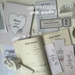 fantasy reader bookish bundle box | pudełko prezentowe dla czytelnika, booktok, prezent dla klubu książki, planer czytelniczy, artykuły piśmiennicze dla czytelnika, prezent dla miłośnika książek, pudełko z książkami