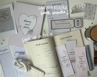 fantasy reader bookish bundle box | reader gift box, booktok, book club gift, reading planner, reader stationary, book lover gift, book box