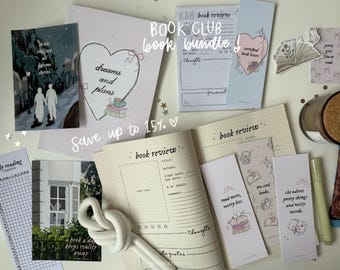 book club lover bookish bundle box | reader gift box, booktok, book club gift, reading planner, reader stationary, book lover gift, book box