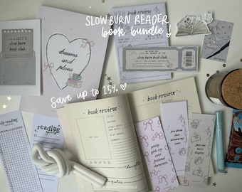 slow burn lover bookish bundle box | reader gift box, booktok, book club gift, reading planner, reader stationary, book lover gift, book box