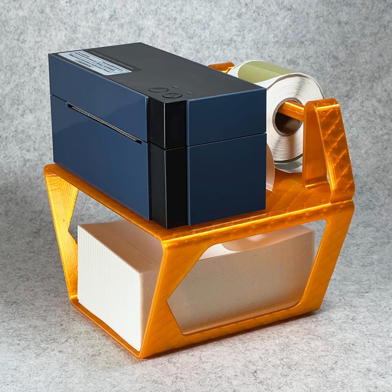 Stacked Label Printer Stand STL – Dual Thermal Printer Station – Double ...